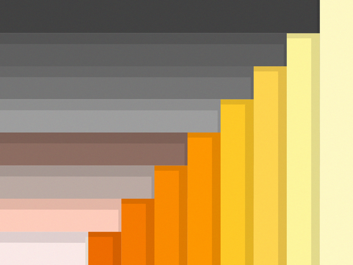 Abstract geometric shapes with gradient colors