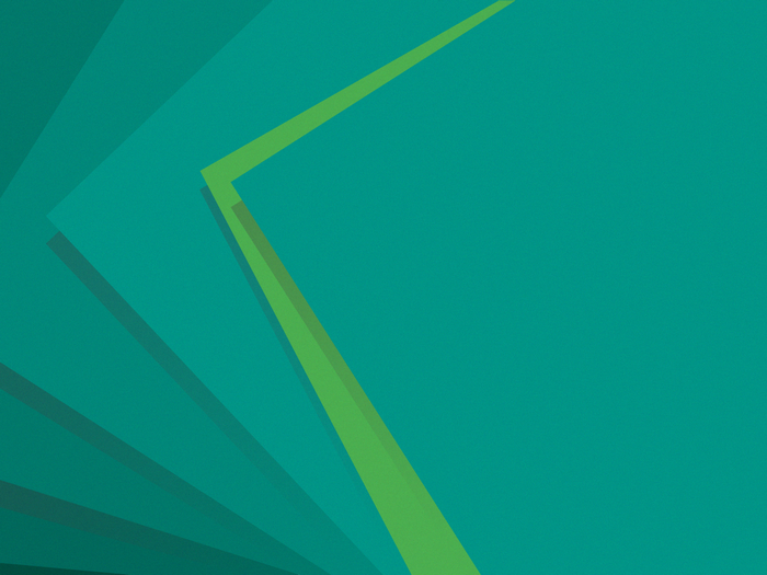 Abstract geometric shapes with teal and green colors