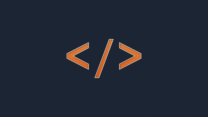 Programming code symbols illustration