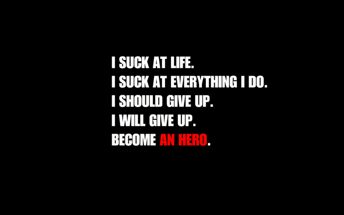 Motivational quote about becoming a hero