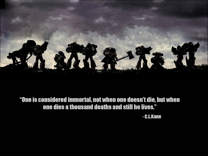 Warhammer 40,000 Space Marines quote poster