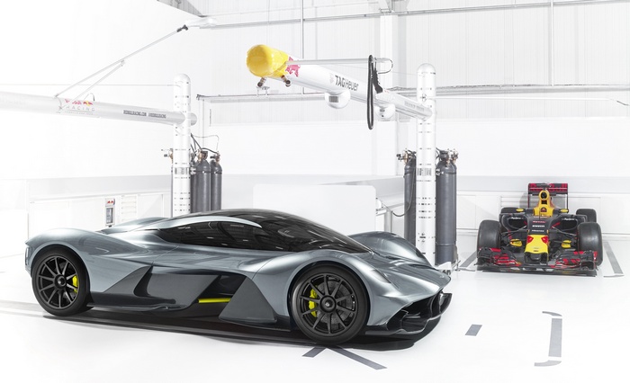 Aston Martin AM-RB 001 Hypercar and Red Bull Racing F1 Car