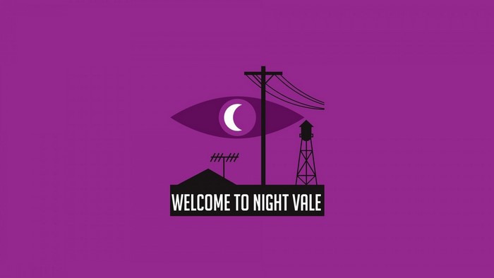 Welcome to Night Vale logo with eye and moon