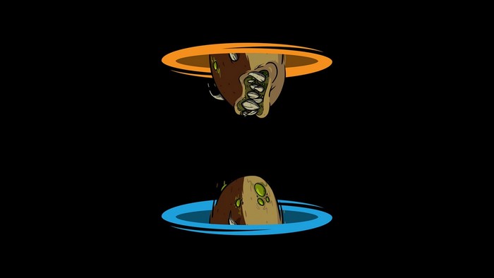Portal and Team Fortress 2 Crossover Illustration