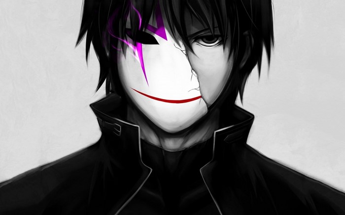 Hei from Darker than Black wearing a mask