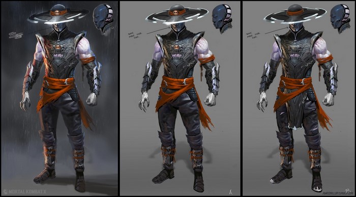 Kung Lao concept art from Mortal Kombat X