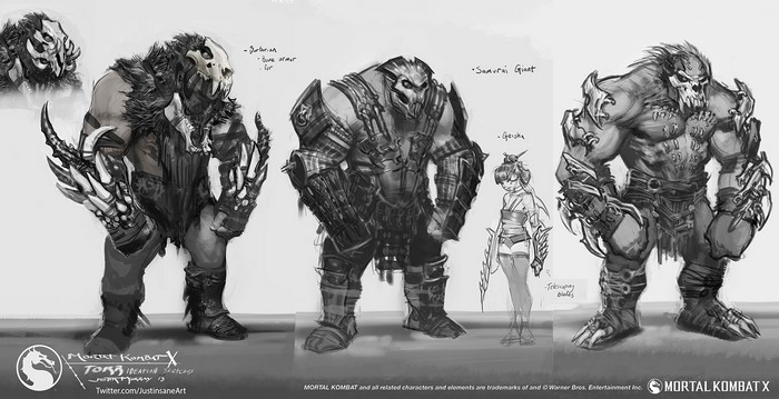 Mortal Kombat X Torrs Ideation Sketches