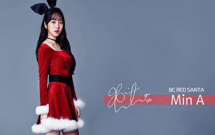 Min A from AOA BC Red Santa photoshoot