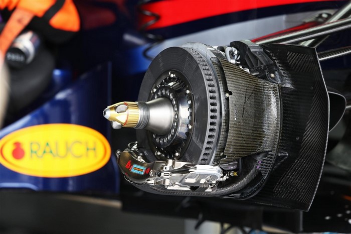 Formula 1 Red Bull Racing car brake system