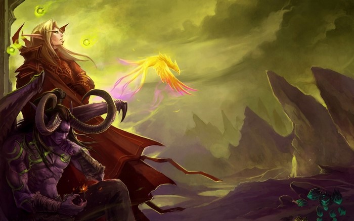 Illidan and Kael'thas from World of Warcraft