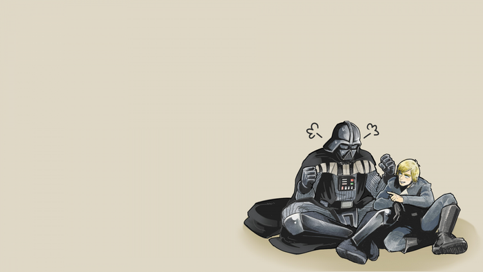 Darth Vader and Luke Skywalker from Star Wars