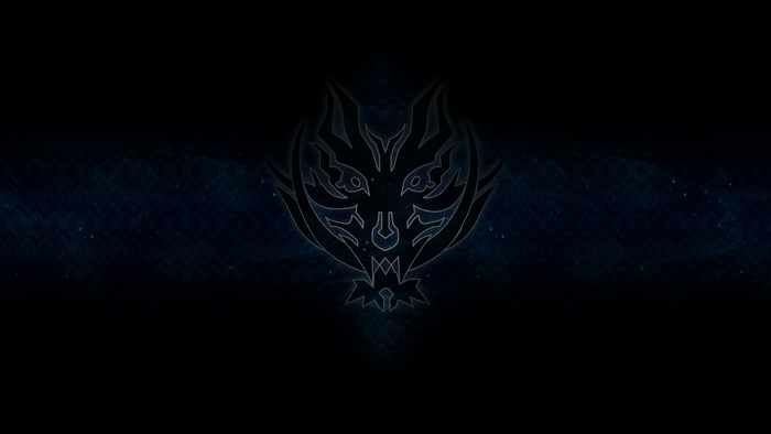 Monochrome wolf emblem from God Eater