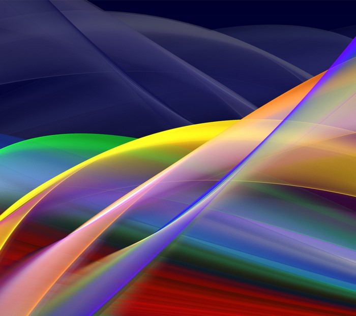 Vibrant Abstract Waves of Color and Light