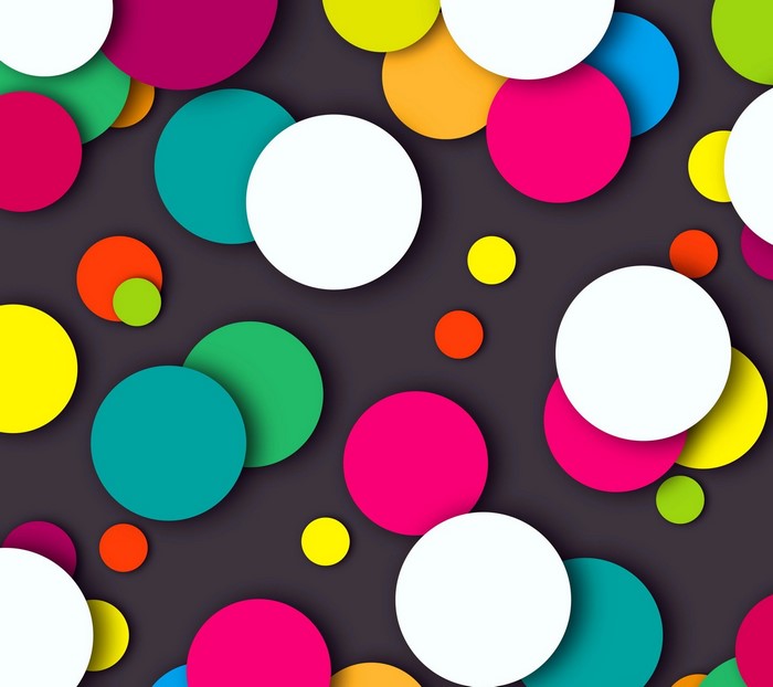 Colorful circles pattern illustration