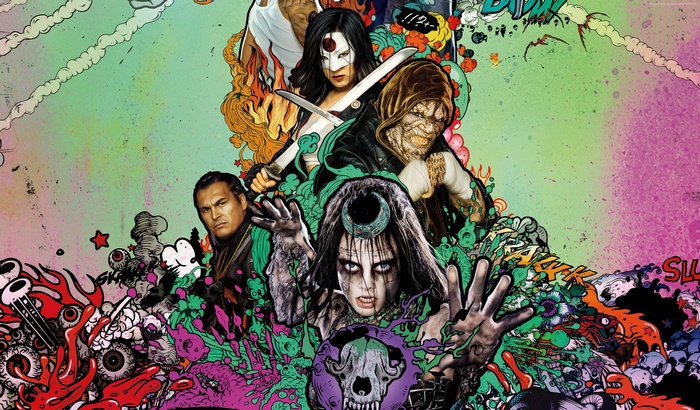 Suicide Squad characters collage