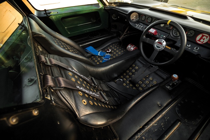 Interior of a Ford GT40 race car