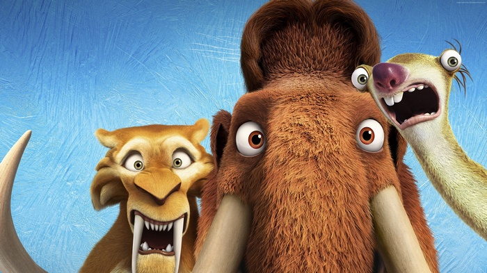 Diego, Manny, and Sid from Ice Age