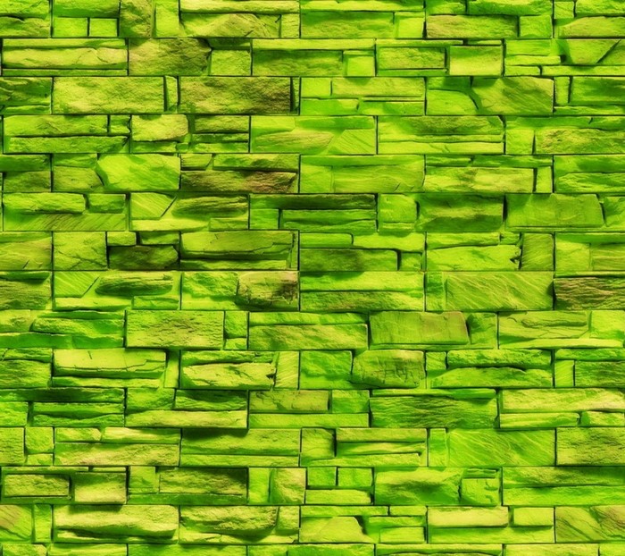 Green stone wall texture
