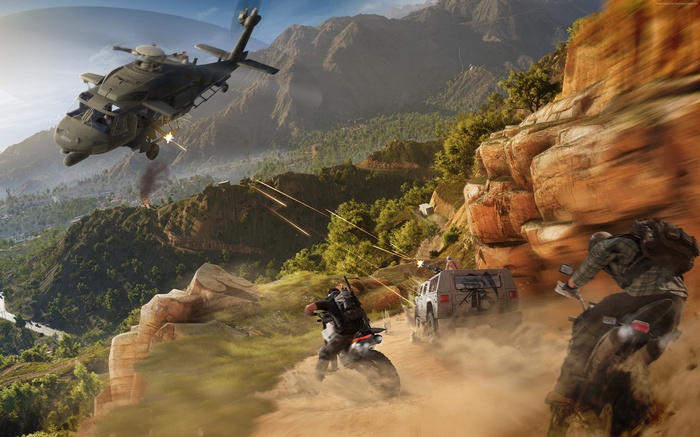 Tom Clancy's Ghost Recon Wildlands Helicopter Attack