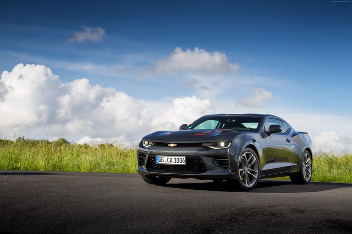 Chevrolet Camaro 50th Anniversary Edition on a road