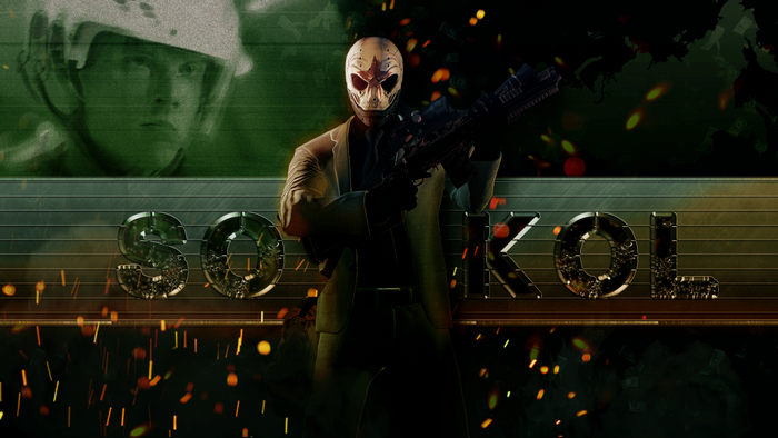 Payday 2 Sokol with a rifle