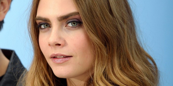 Cara Delevingne close-up portrait