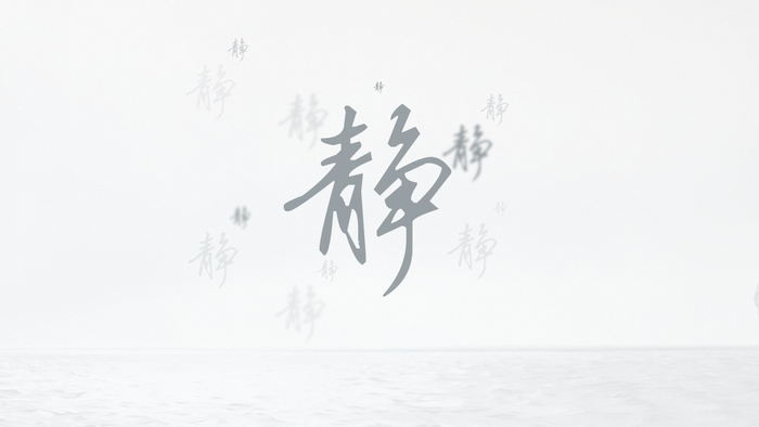 Chinese calligraphy character "Jing" on a white background