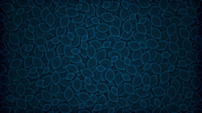 Dark blue leaf pattern with subtle texture