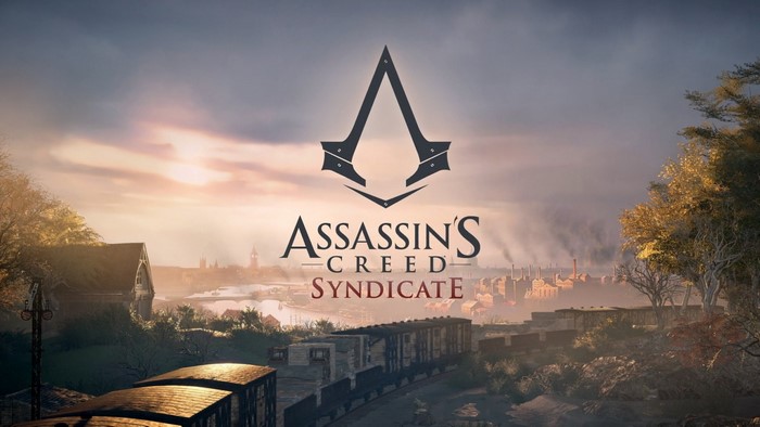 Assassin's Creed Syndicate title card with London skyline