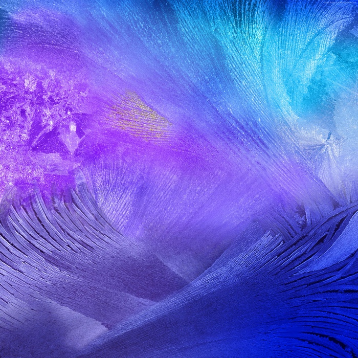Abstract ice pattern in blue and purple 4K