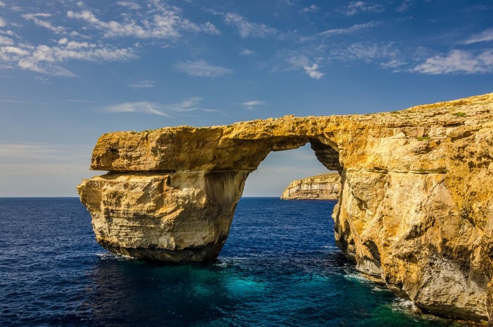 Azure Window rock formation in Gozo, Malta