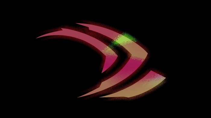 Nvidia logo with abstract design