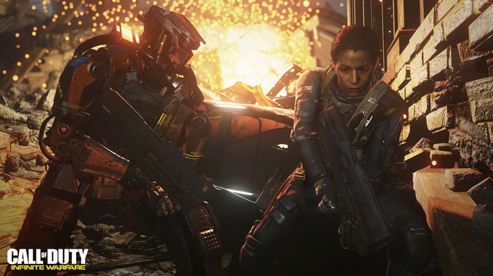 Call of Duty: Infinite Warfare robot and soldier