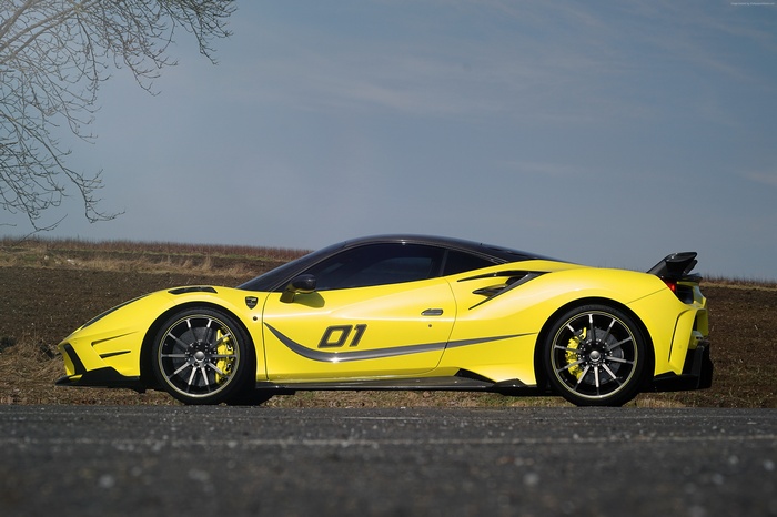 Yellow Mansory 4XX Siracusa sports car