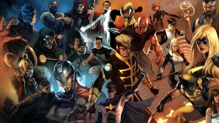 Marvel Comics characters including Loki and Wolverine