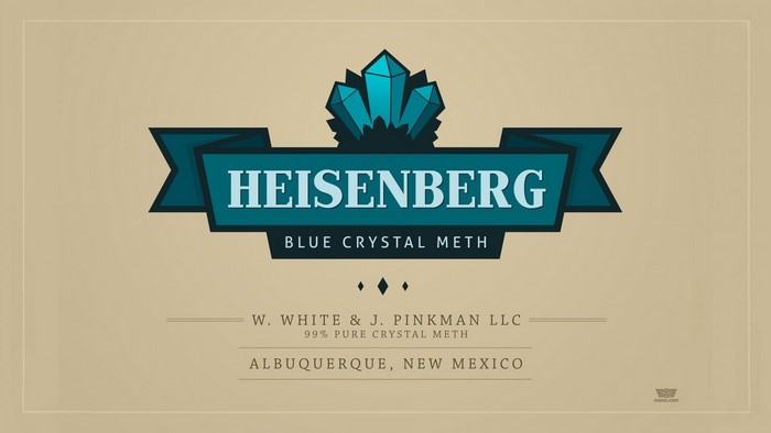Heisenberg Blue Crystal Meth Logo from Breaking Bad