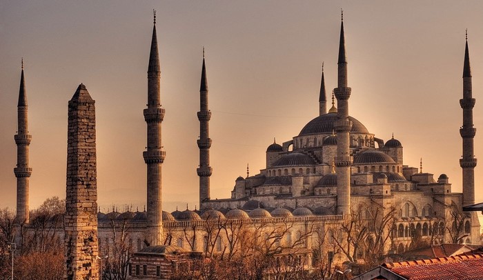 The Blue Mosque and Obelisk in Istanbul