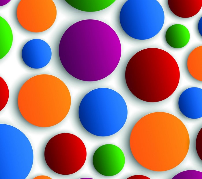 Colorful circles pattern illustration