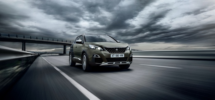Peugeot 3008 GT Line Crossover driving on a highway