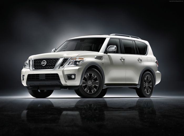 White Nissan Armada SUV