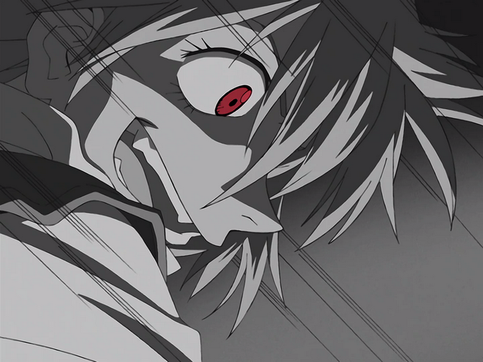 Haruko Haruhara from FLCL with red eyes