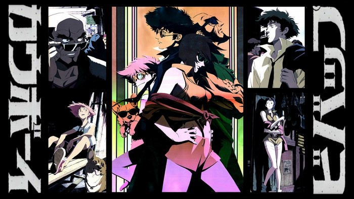 Cowboy Bebop characters collage