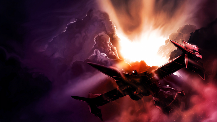 Swordfish II from Cowboy Bebop in space