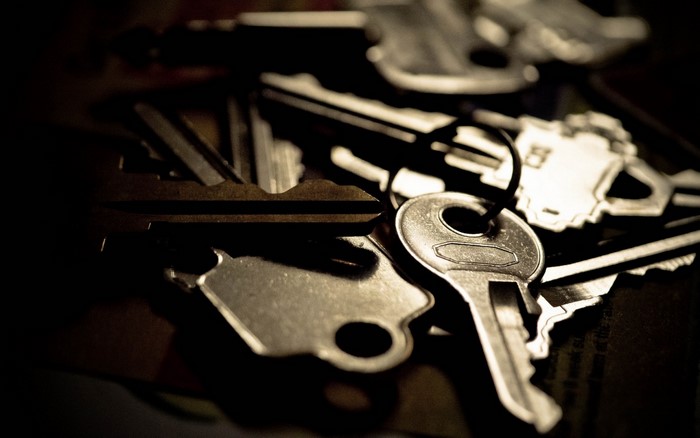 Close up of a pile of keys