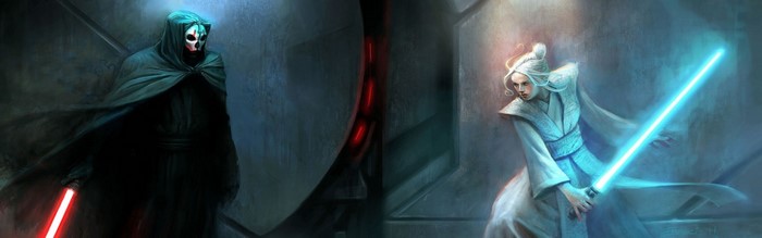 Darth Nihilus and Jedi from Star Wars