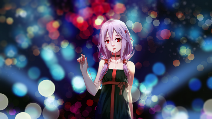 Inori Yuzuriha from Guilty Crown with red string