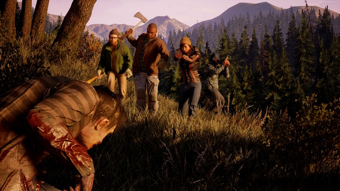 State of Decay 2 survivors with axes and guns