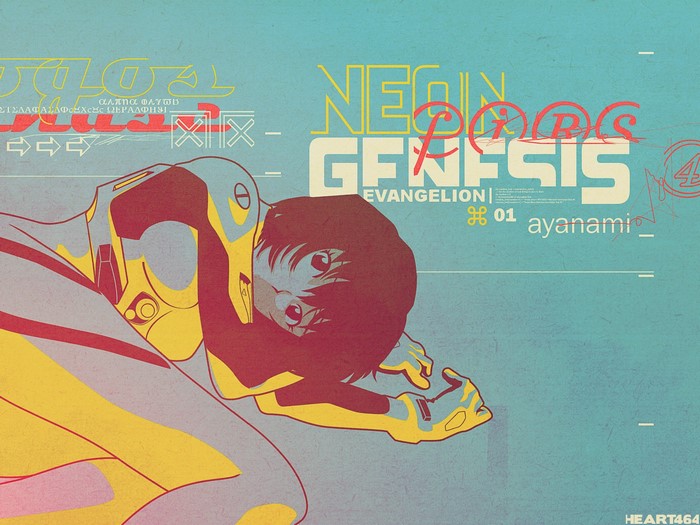 Rei Ayanami from Neon Genesis Evangelion Poster