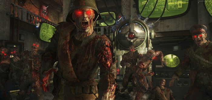 Zombies in a control room with monitors