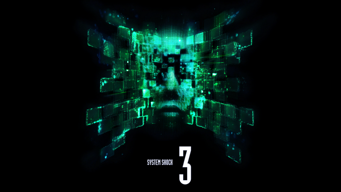 System Shock 3 logo with Shodan's face